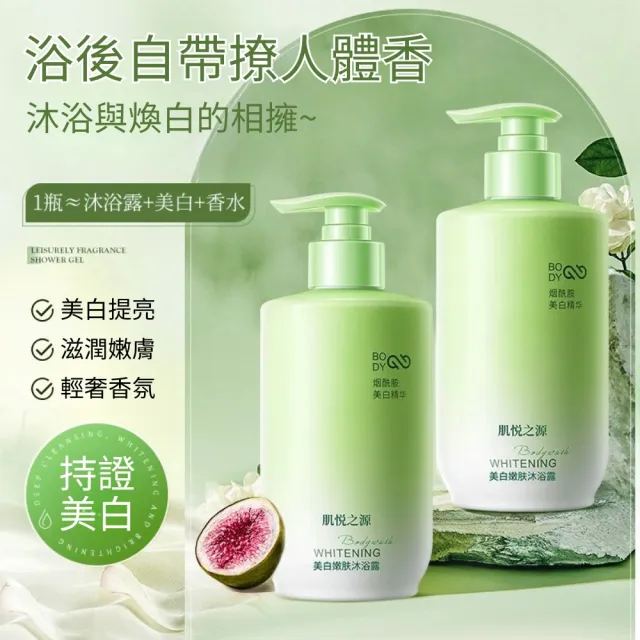 【iBloom】肌悅之源沐浴露380ml-5入組(嫩白肌膚、深層潔淨、改善暗沉)