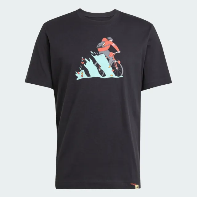 【adidas 愛迪達】DOODLE HUNT BIKE 短袖上衣 T恤 男 JM6495