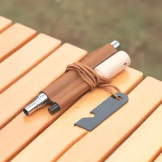 【野外求生】戶外吹火管打火石套裝(打火石 點火 應急 避難 傘繩 切割刀 小刀 露營 野外求生 禮物 收藏)