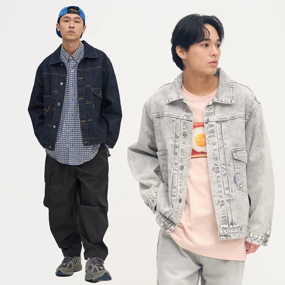 【plain-me】男女款 HERO丹寧外套 PLN1150-251(單寧 丹寧 牛仔外套 重磅 休閒外套)