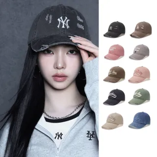 【MLB】牛仔 復古 仿舊棒球帽 KARINA同款老帽 Varsity系列(CPVL6.CPVV3.CPVV0.CPV03-多款任選)