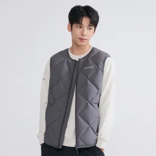 【Discovery Expedition】男版鴨絨菱格羽絨背心(DMDV73056-GRD)