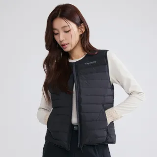 【Discovery Expedition】女版U領輕量鴨絨背心 羽絨背心(DWDV72056-BKS)