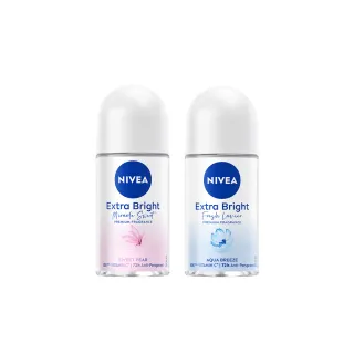 【NIVEA 妮維雅】止汗爽身香氛淨白系列乳液50ml_果漾謬思/雋藍靜謐(專櫃級精品調香/止汗劑)