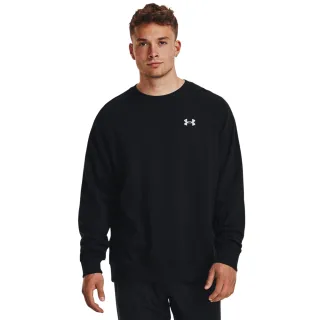 【UNDER ARMOUR】UA 男 Rival Fleece 長袖大學T_1382295-001(黑色)