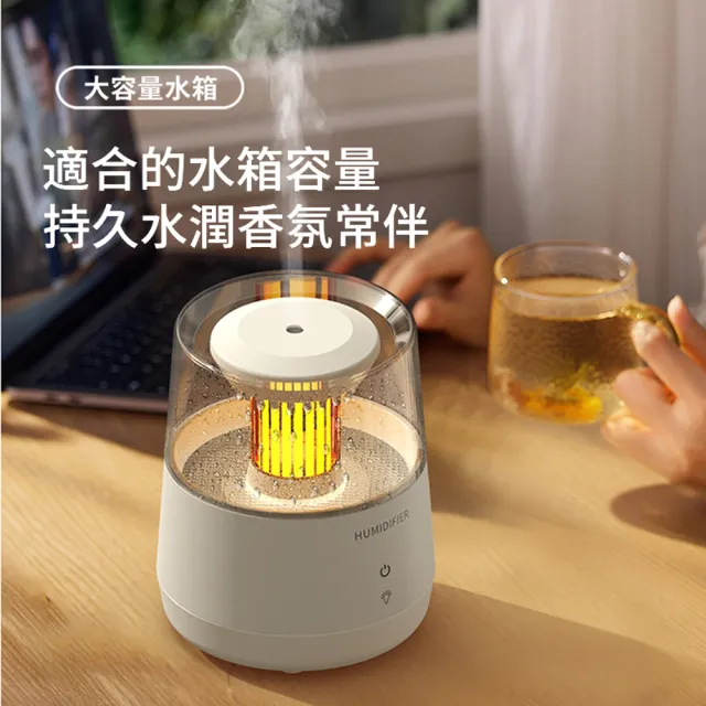 【ANTIAN】USB七彩雨滴精油香氛水氧機 桌面氛圍燈加濕器 自動噴香擴香機 空氣清淨機