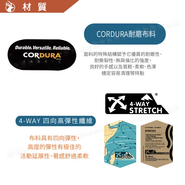 【Wildland 荒野】女 彈性CORDURA涼感耐磨合身長褲《卡其》0B01309/機能褲/運動褲/休閒褲