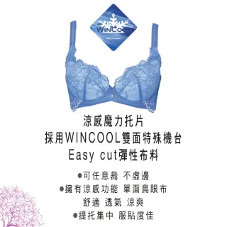 【Swear 思薇爾】撩波永生花系列A-E罩蕾絲包覆女內衣(雷根藍)