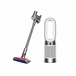 【dyson 戴森】HP10 三合一涼暖清淨機+ V8 SV25 無線吸塵器(全新升級版)(超值組)