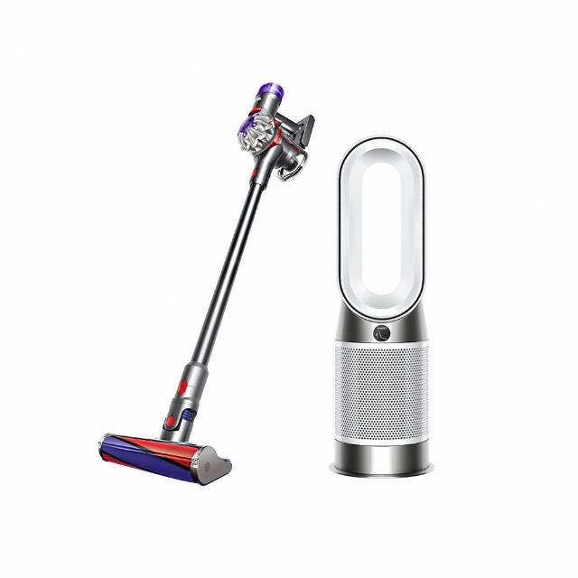 【dyson 戴森】HP10 三合一涼暖清淨機+ V8 SV25 無線吸塵器(全新升級版)(超值組)