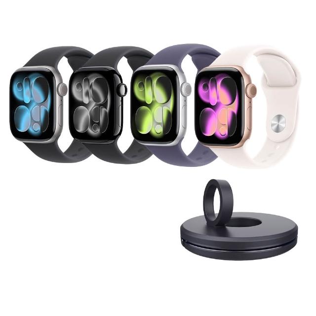 充電器支架組【Apple】Apple Watch S11 GPS + 行動網路 46mm(鋁金屬錶殼搭配運動型錶帶)