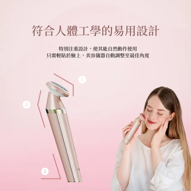 Ravilam 娜美妍】Face Care 煥膚彩光美容儀(美容器入門款/粉金色/LRJ