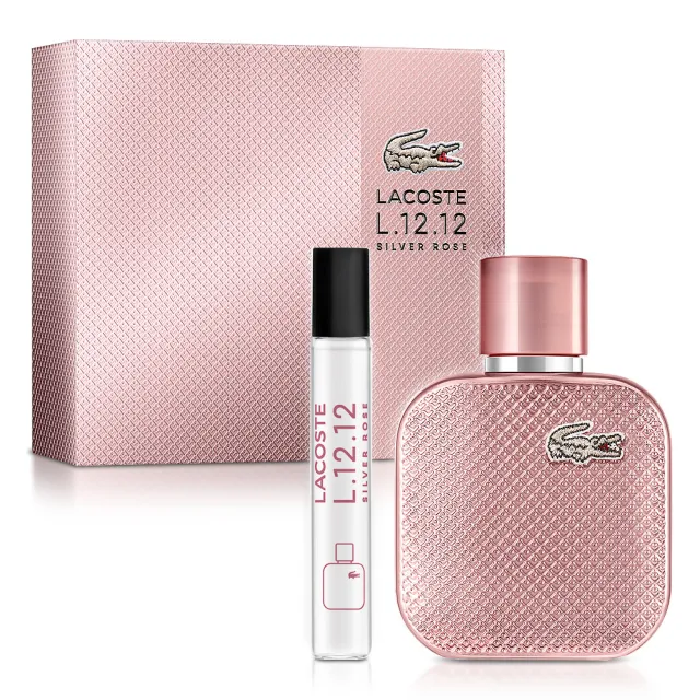 【LACOSTE】經典流光玫瑰女性淡香精禮盒-淡香精50ml+7.5ml(專櫃公司貨)