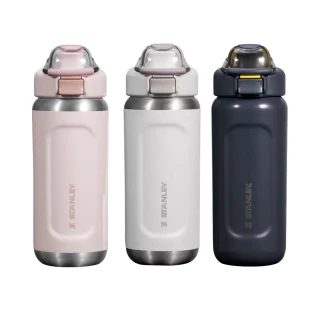 【Stanley】戶外露營經典系列 彈蓋提環水壺 0.47L 冰雪白(10-13110-031冰雪白 033暮光藍 034山櫻粉)