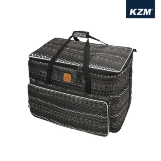 【KZM】(福利品)戶外露營-彩繪民族風裝備收納袋 100L K20T3B004 公司貨