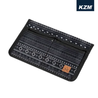 【KZM】(福利品)戶外露營-經典民族風可拆式椅側置物袋 黑 K8T3Z002BK 公司貨