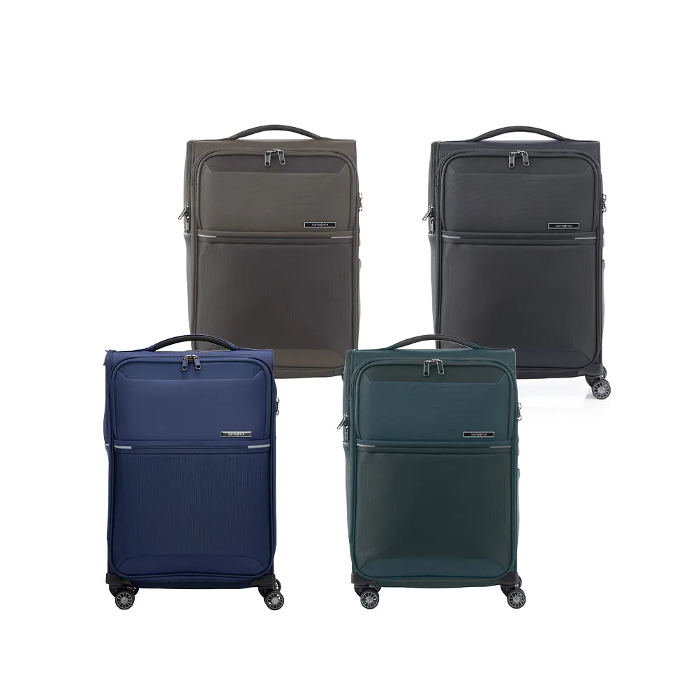 Samsonite 新秀麗】20吋73H 前開式/上掀式輕量布面軟殼防盜拉鍊行李箱