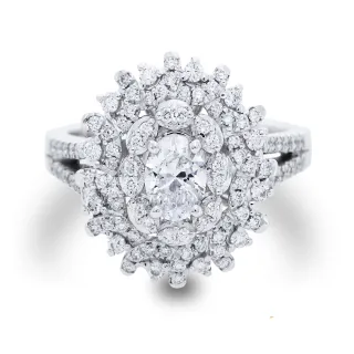 【Vividventure 亞帝芬奇】鉑金 GIA 50分 DVS2 天然鑽石 真鑽 戒指 無比璀璨