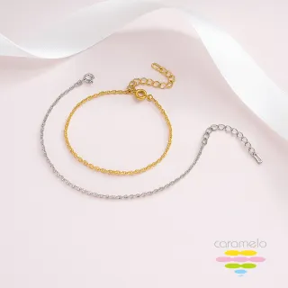 【彩糖鑽工坊】925純銀 O字圈圈項鍊 純銀項鍊(K白&K黃&玫瑰金 3選1)