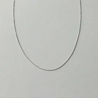 【ete】K10WG 閃耀切割威尼斯項鍊(白金色)