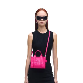 【MARC JACOBS】官方直送 MJ THE TOTE 亮粉迷你皮革托特包