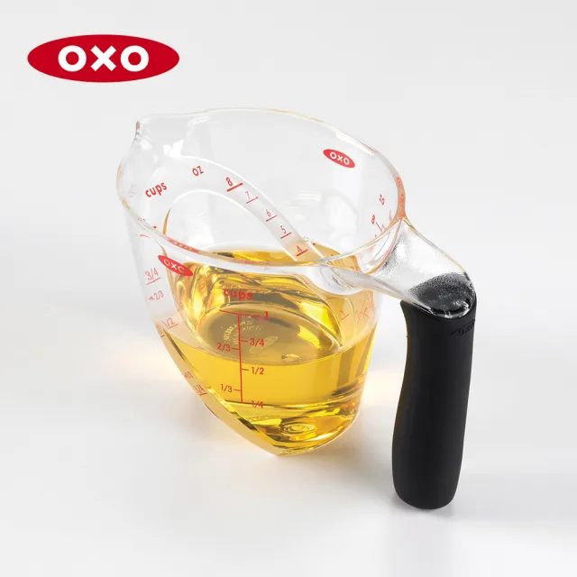 【美國OXO】輕鬆看量杯 250ml(杯數/ml雙刻度 好握設計 Tritan材質 耐熱100度)