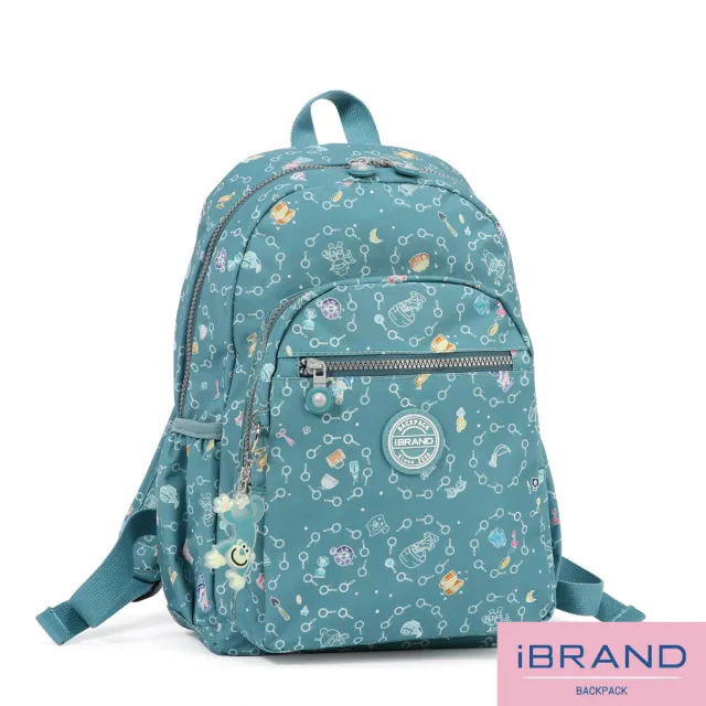【iBrand】雙11 趣味派對尼龍口袋後背包(探索樂園)