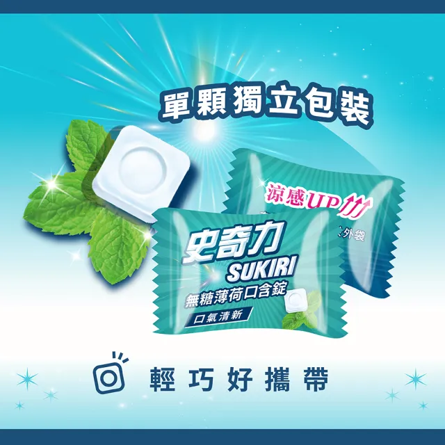 【SUKIRI史奇力】勁涼酷爽薄荷錠(旗艦包)