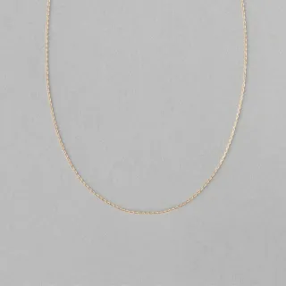 【ete】K18YG 鏡面切割鍊閃耀項鍊(金色)