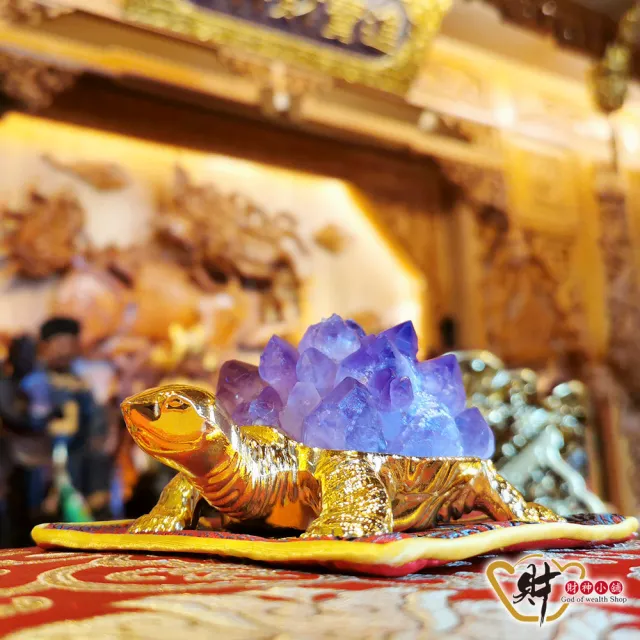 【財神小舖】好運歸來 水晶聚財錢龜擺件(兩款任選 已開光  招財 轉運 能量 磁場)