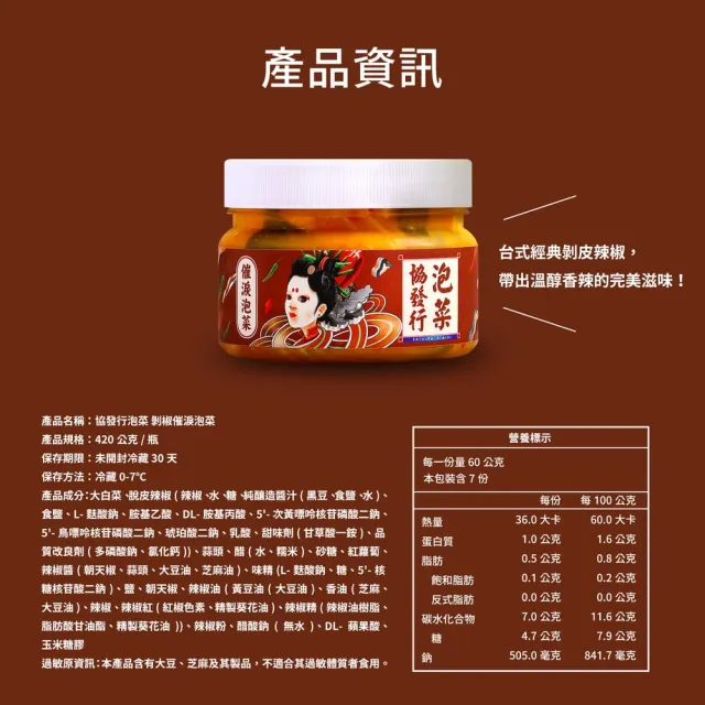 【協發行泡菜】偷心下飯2+2瓶組｜催淚皮蛋、蒜香皮蛋、偷心海蜇、催淚泡菜任選(420g/350g/瓶)