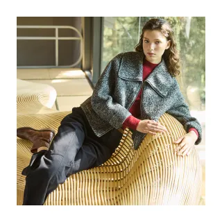 【Diffa】美型剪裁長寬褲-女