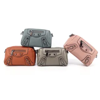 【LouiseC.】真皮 Tree House 高級自然甩紋真牛皮機車包造型斜背隨身手機小包-5色(GC-HL19086)