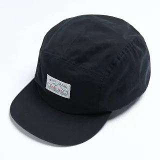 【EDWIN】男裝 基本素面五分帽(黑色)