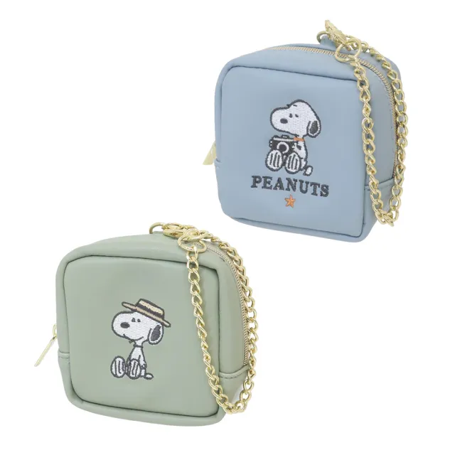 【Kamio】雙11 SNOOPY 史努比 刺繡迷你收納包 零錢包 附吊練
