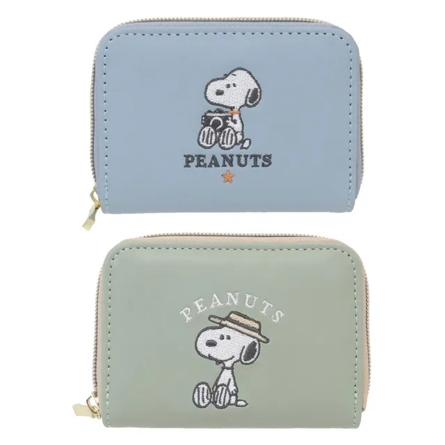 【Kamio】雙11 SNOOPY 史努比 刺繡短夾 迷你皮夾