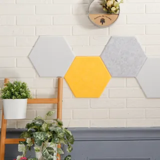 【菲米諾】DIY立體切邊六角形吸音板 8片組