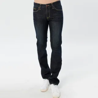 【BOBSON】男款熱感IN三貼直筒褲(1746-52)