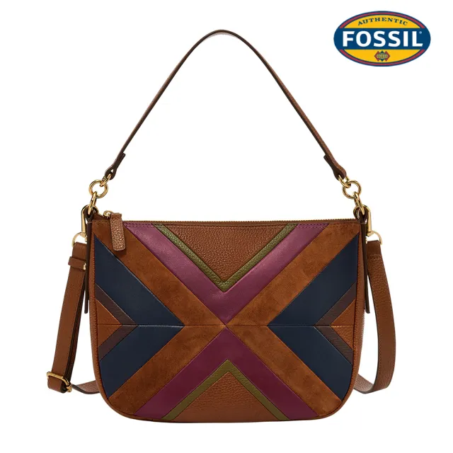 【FOSSIL】Jolie 真皮法棍包-異色拼接 ZB11163186