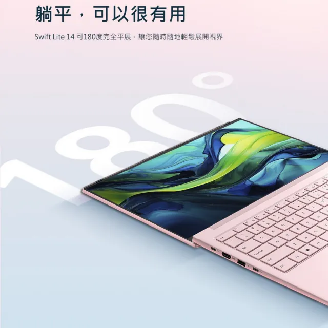 【Acer 宏碁】14吋Ultra 5 999g極輕薄AI筆電(Swift Lite/SFL14-54M-56KG/Ultra 5-115U/32G/512G/W11)
