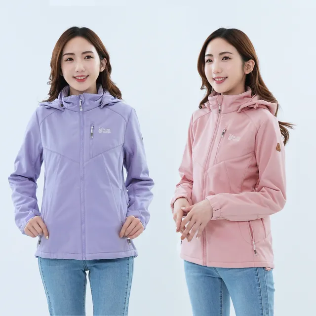 【遊遍天下】男女款GlobeTex防水防風保暖刷毛軟殼外套 贈收納袋(M-5L 大尺碼)