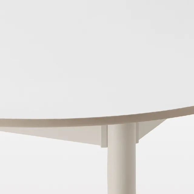 【MUJI 無印良品】室內外兼用鋁腳桌/小 約寬75×深75×高72cm(淺灰/深灰)