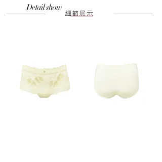 【Swear 思薇爾】金戀花羽系列M-XL蕾絲中低腰平口女內褲(玄米色)