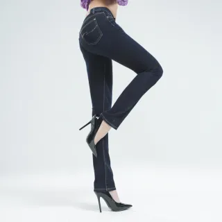 【BOBSON】超彈力小直筒褲(8035-52)