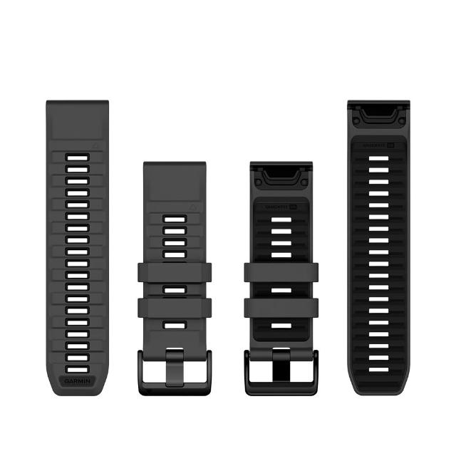 【GARMIN】QuickFit 26mm 石墨黑矽膠錶帶