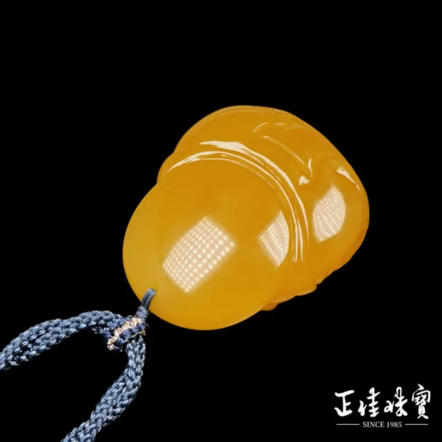 【正佳珠寶】蜜蠟琥珀 頂級老蜜蠟 微雞油 彌勒大肚佛 11.1g 蜜蠟吊墜
