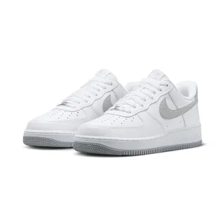 【NIKE 耐吉】休閒鞋 Air Force 1 07 男鞋 女鞋 穿搭 百搭 經典 低筒 空軍一號 灰色 白色(FJ4146-100)