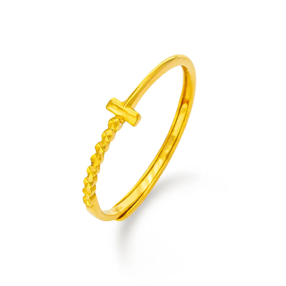 金瑞利】週年慶黃金戒指0.37錢±1厘活動戒圍(T字序曲) - momo購物網- 好評推薦-2025年10月