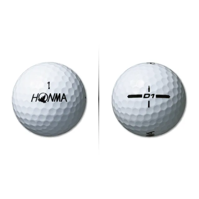 【HONMA 本間高爾夫】GOLF BALL NEW D1 兩層球 高爾夫球 BT2401合規高反發內核心 彩色 白色任選(5盒)