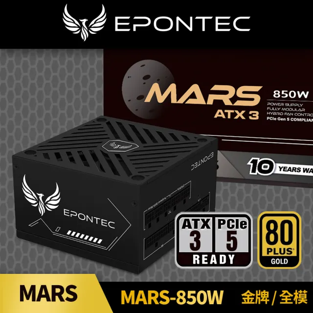 【華碩】顯卡+電源組合★Dual RX 9060 XT 16GB  顯示卡+EPONTEC MARS-850 ATX3 金牌電源供應器